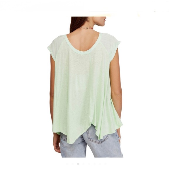 SOLD 🎉 Free People Keep it Casual Linen Tee - Picture 5 of 8